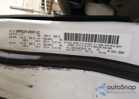 2011 Dodge Durango Crew from USA, damaged, VIN 1D4RE4GG4BC599735